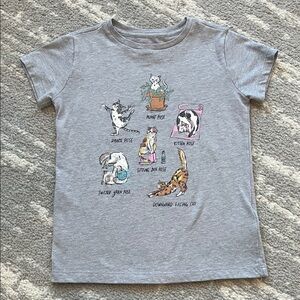 Crewcuts Gray Pet Yoga Graphic Tee